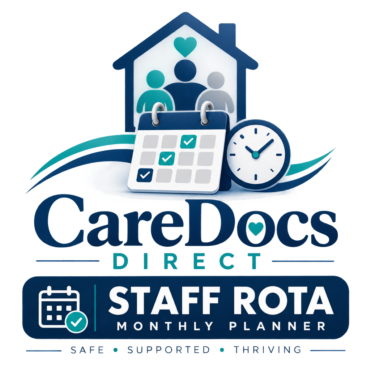 Monthly Staff Rota and Staffing Record - Editable Excel Template