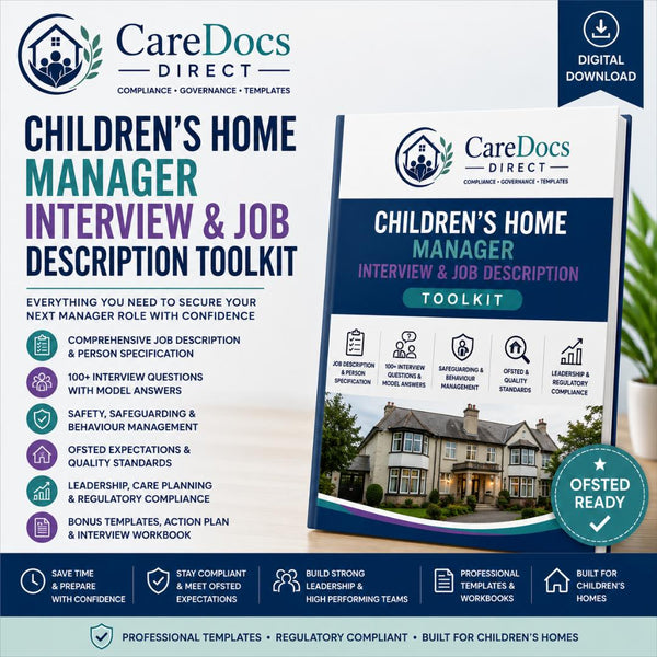 Children's Home Manager Interview & Job Description Toolkit | Ofsted Ready