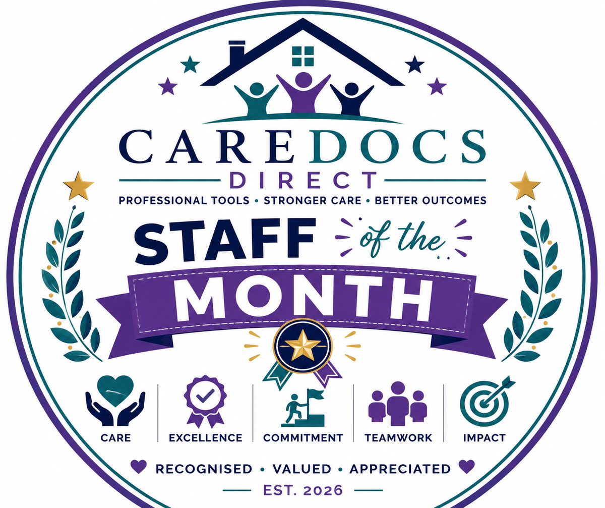 Staff of the Month Certificate/Editable Staff Recognition & Achievement Template